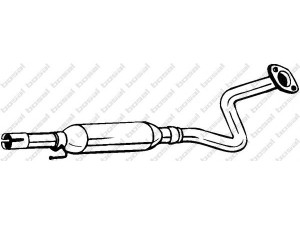 BOSAL 284-585 vidurinis duslintuvas 
 Išmetimo sistema -> Duslintuvas