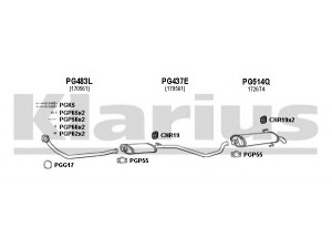 KLARIUS 630317U išmetimo sistema 
 Išmetimo sistema -> Išmetimo sistema, visa