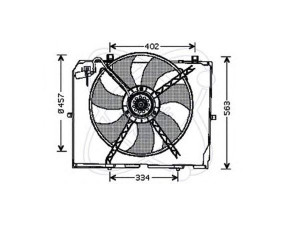 ELECTRO AUTO 32VM012 ventiliatorius, radiatoriaus
0015003093