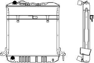 SAKURA  Automotive 1241-0313 radiatorius, variklio aušinimas