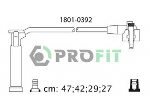 PROFIT 1801-0392 uždegimo laido komplektas 
 Kibirkšties / kaitinamasis uždegimas -> Uždegimo laidai/jungtys
1012436, 1063615