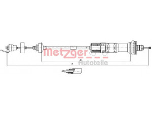 METZGER 11.3029 sankabos trosas 
 Dviratė transporto priemonės -> Kabeliai ir tachometro velenaai -> Sankabos trosas
2150AY, 2150AZ, 9633433280, 9646323580