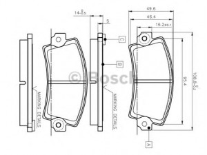 BOSCH 0 986 TB2 485 stabdžių trinkelių rinkinys, diskinis stabdys 
 Techninės priežiūros dalys -> Papildomas remontas
60 00 004 729, 77 01 202 954