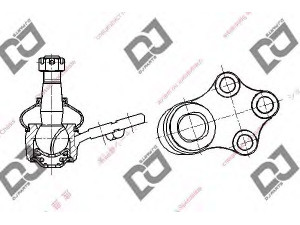 DJ PARTS DB1027 atramos/vairo trauklė 
 Ašies montavimas/vairavimo mechanizmas/ratai -> Sujungimai -> Atramos/vairo trauklė
40160-01E00, 40160-51E00, 40160-85E00