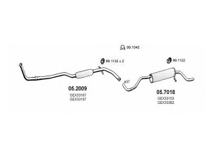 ASSO ART0176 išmetimo sistema 
 Išmetimo sistema -> Išmetimo sistema, visa