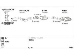 FENNO BM912 išmetimo sistema 
 Išmetimo sistema -> Išmetimo sistema, visa