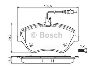 BOSCH 0 986 494 098 stabdžių trinkelių rinkinys, diskinis stabdys 
 Techninės priežiūros dalys -> Papildomas remontas
4252 78, 4252 94, 4253 36, 4253 37