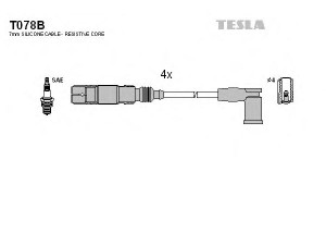 TESLA T078B uždegimo laido komplektas 
 Kibirkšties / kaitinamasis uždegimas -> Uždegimo laidai/jungtys
06A905405N