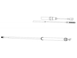 KAWE BW02122 trosas, stovėjimo stabdys 
 Stabdžių sistema -> Valdymo svirtys/trosai
34411156436, 34411162005