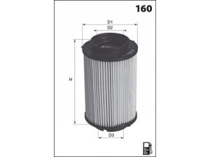 MECAFILTER ELG5546 kuro filtras 
 Techninės priežiūros dalys -> Papildomas remontas
1459762, 1873016