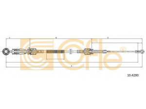 COFLE 10.4280 trosas, neautomatinė transmisija 
 Transmisija -> Neautomatinė pavarų dėžė -> Transmisijos valdymas
25117547368