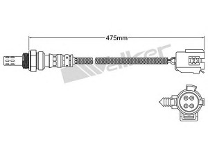 WALKER PRODUCTS 250-24943 lambda jutiklis 
 Variklis -> Variklio elektra
4606135AB, 4606950AB, 4686933AB