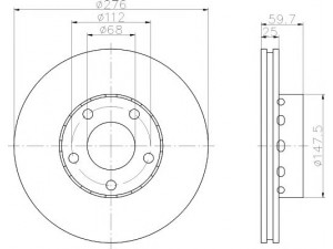 MINTEX MDC1197 stabdžių diskas
441615301A, 441615301A, 441615301A