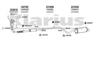 KLARIUS 931398E išmetimo sistema 
 Išmetimo sistema -> Išmetimo sistema, visa