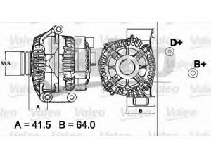 VALEO 437504 kintamosios srovės generatorius 
 Elektros įranga -> Kint. sr. generatorius/dalys -> Kintamosios srovės generatorius
51784842, 55185076, 6204180, 6204213