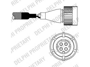 DELPHI ES10985-12B1 lambda jutiklis 
 Išmetimo sistema -> Jutiklis/zondas