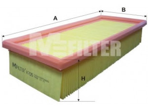 MFILTER K 705 oro filtras 
 Filtrai -> Oro filtras
7 701 041 740, 1444-Q8