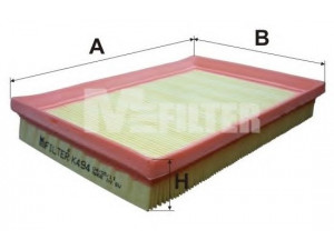 MFILTER K 494 oro filtras 
 Filtrai -> Oro filtras
17801 02060, 17801-02060 B, 17801-02060-A
