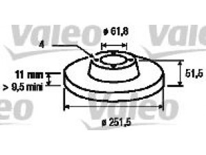 VALEO 186501 stabdžių diskas 
 Stabdžių sistema -> Diskinis stabdys -> Stabdžių diskas
4377102, SE022165002B