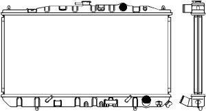 SAKURA  Automotive 1071-0202 radiatorius, variklio aušinimas