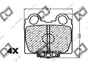 DJ PARTS BP1073 stabdžių trinkelių rinkinys, diskinis stabdys 
 Techninės priežiūros dalys -> Papildomas remontas
04466-30122, 0446630122, 04466-22180