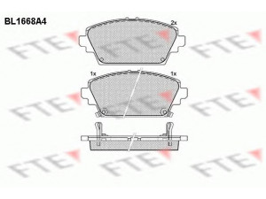 FTE BL1668A4 stabdžių trinkelių rinkinys, diskinis stabdys 
 Techninės priežiūros dalys -> Papildomas remontas
45022-S1A-E02, 45022-S1A-E50, 45022-S1A-E64