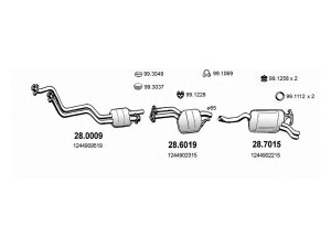 ASSO ART1420 išmetimo sistema 
 Išmetimo sistema -> Išmetimo sistema, visa