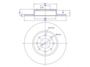 CAR 142.1232 stabdžių diskas 
 Stabdžių sistema -> Diskinis stabdys -> Stabdžių diskas
51805559, 51813705, 51865104, 51865132