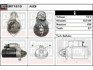 DELCO REMY DRT1610 starteris 
 Elektros įranga -> Starterio sistema -> Starteris
03G911023A