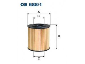 FILTRON OE688/1 alyvos filtras 
 Filtrai -> Alyvos filtras
03P115466, 03P115562, 03P115466