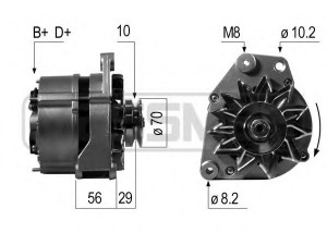MESSMER 210128 kintamosios srovės generatorius 
 Elektros įranga -> Kint. sr. generatorius/dalys -> Kintamosios srovės generatorius
026 903 015 C, 034 903 016 E