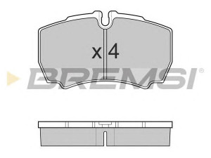 BREMSI BP3025 stabdžių trinkelių rinkinys, diskinis stabdys 
 Techninės priežiūros dalys -> Papildomas remontas
MDP1405, 42470841, 42555406, 1501265