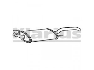 KLARIUS 230508 galinis duslintuvas 
 Išmetimo sistema -> Duslintuvas
1H9253609F, 1H9253609F, 1H9253609F