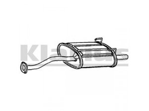 KLARIUS 220461 galinis duslintuvas 
 Išmetimo sistema -> Duslintuvas
18030SR3X90, 18307SR3X91, 18310SR3X91