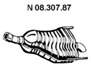 EBERSPÄCHER 08.307.87 galinis duslintuvas
58 52 470