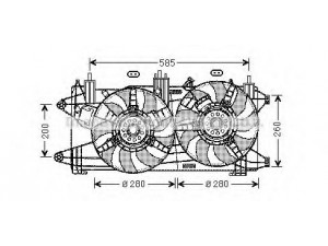 AVA QUALITY COOLING FT7569 ventiliatorius, radiatoriaus 
 Aušinimo sistema -> Oro aušinimas
51755591