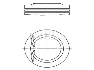 MAHLE ORIGINAL 038 14 02 stūmoklis 
 Variklis -> Cilindrai/stūmokliai
271 817, 684 231 6