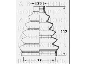 BORG & BECK BCB6068 gofruotoji membrana, kardaninis velenas 
 Ratų pavara -> Gofruotoji membrana
3293A5, 39241-BM529, 3293A5, 1603276