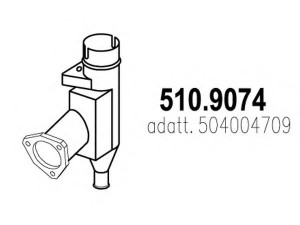 ASSO 510.9074 išleidimo kolektorius
504004709