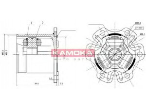 KAMOKA 8709 jungčių komplektas, kardaninis velenas 
 Ratų pavara -> Sujungimai/komplektas
7M3 498 103