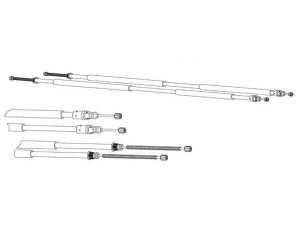KAWE RT15110 trosas, stovėjimo stabdys 
 Stabdžių sistema -> Valdymo svirtys/trosai
6025370468