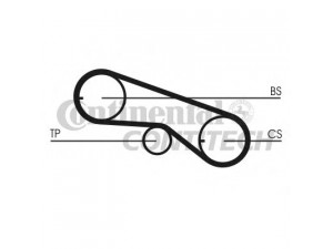 CONTITECH CT664 paskirstymo diržas 
 Techninės priežiūros dalys -> Papildomas remontas
MD008961, MD008969, MD009651, MD040756