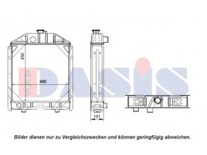 AKS DASIS 440581N radiatorius, variklio aušinimas