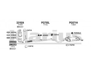 KLARIUS 631300U išmetimo sistema 
 Išmetimo sistema -> Išmetimo sistema, visa