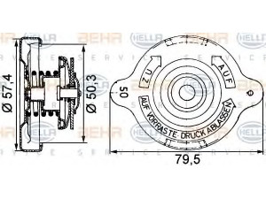HELLA 8MY 376 742-251 dangtelis, radiatorius
4248 5672, 81 06110 0024