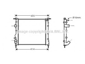 AVA QUALITY COOLING RTA2261 radiatorius, variklio aušinimas 
 Aušinimo sistema -> Radiatorius/alyvos aušintuvas -> Radiatorius/dalys
7700430647
