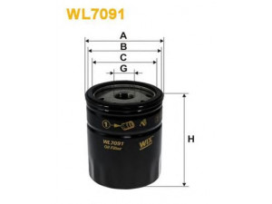 WIX FILTERS WL7091 alyvos filtras 
 Techninės priežiūros dalys -> Techninės priežiūros intervalai
4648378, 60810852, 60813507, 1109AR