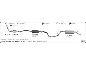 IMASAF 525000082 išmetimo sistema 
 Išmetimo sistema -> Išmetimo sistema, visa
