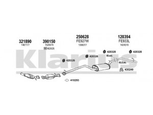 KLARIUS 361833E išmetimo sistema 
 Išmetimo sistema -> Išmetimo sistema, visa