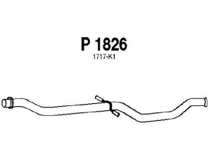 FENNO P1826 išleidimo kolektorius 
 Išmetimo sistema -> Išmetimo vamzdžiai
BM50094, 1717-K1